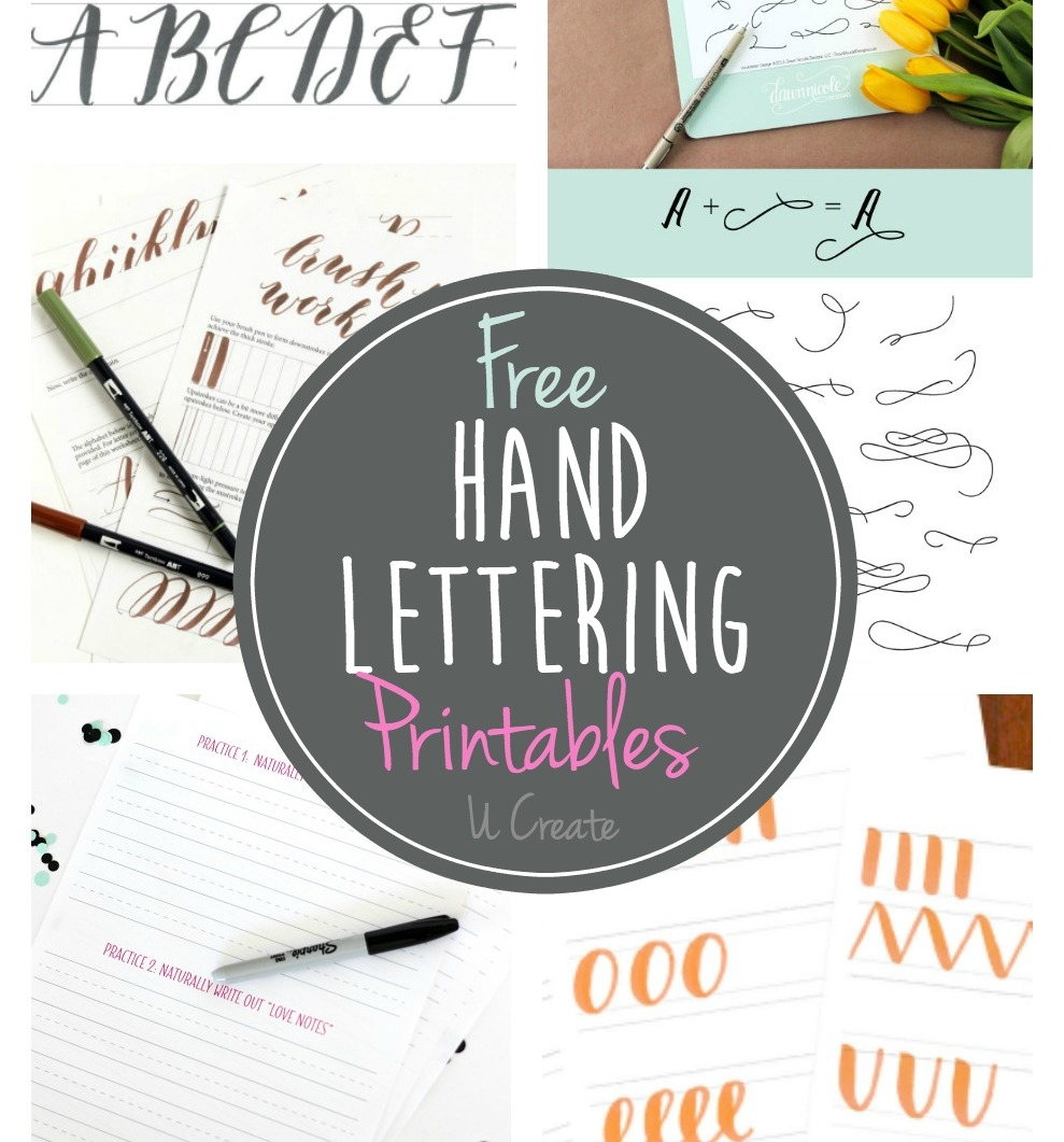 Lettering Worksheets Free Printable