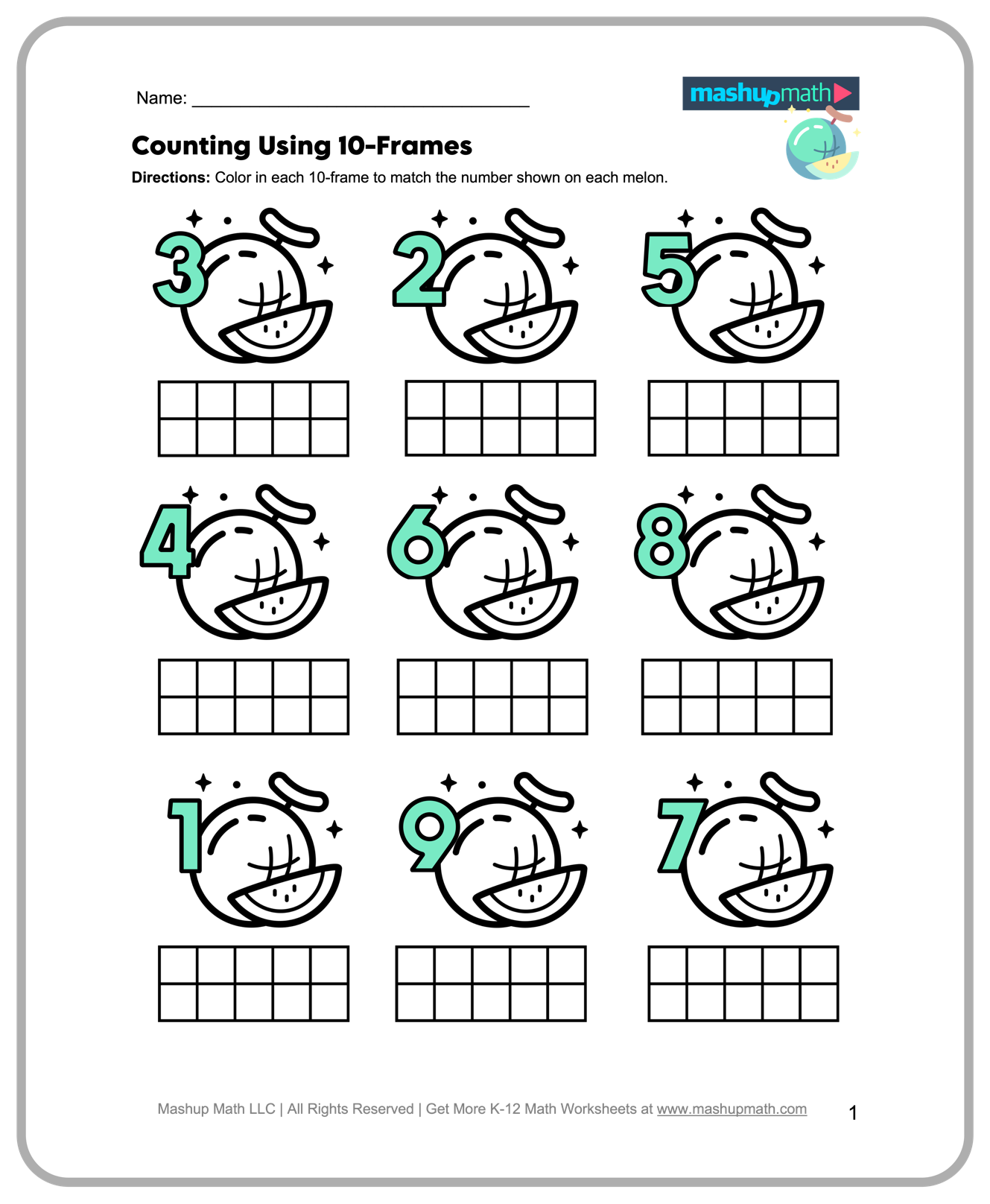 free kindergarten math worksheets printable mashup math