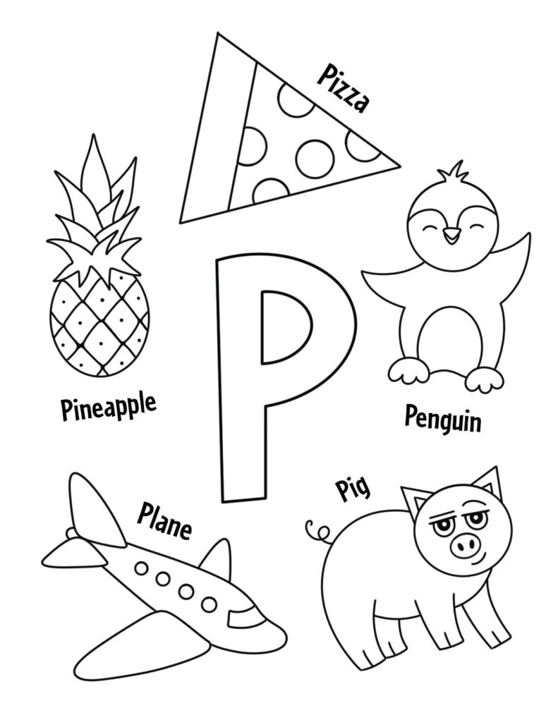 Letter P Printable Worksheets