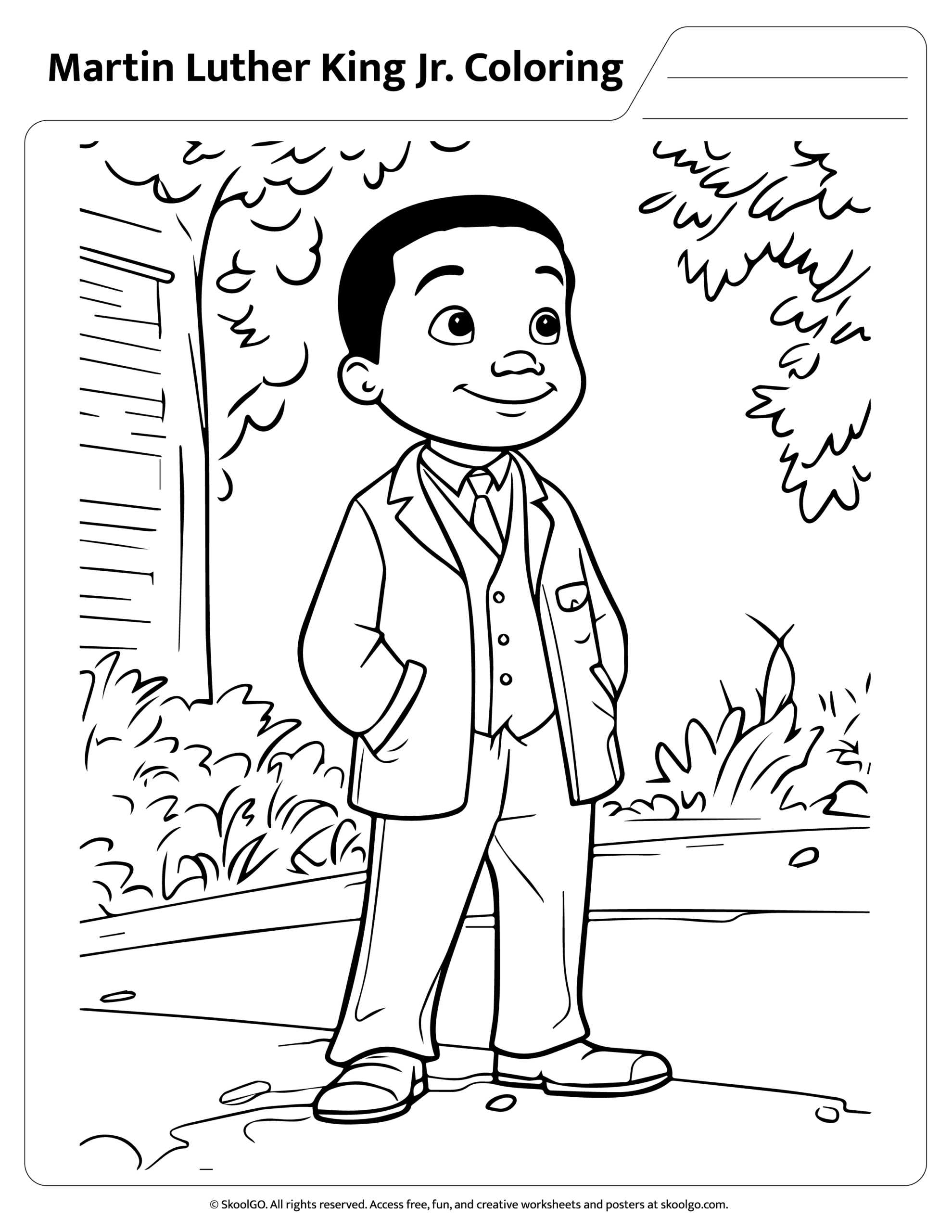 Free Printable Martin Luther King Worksheets