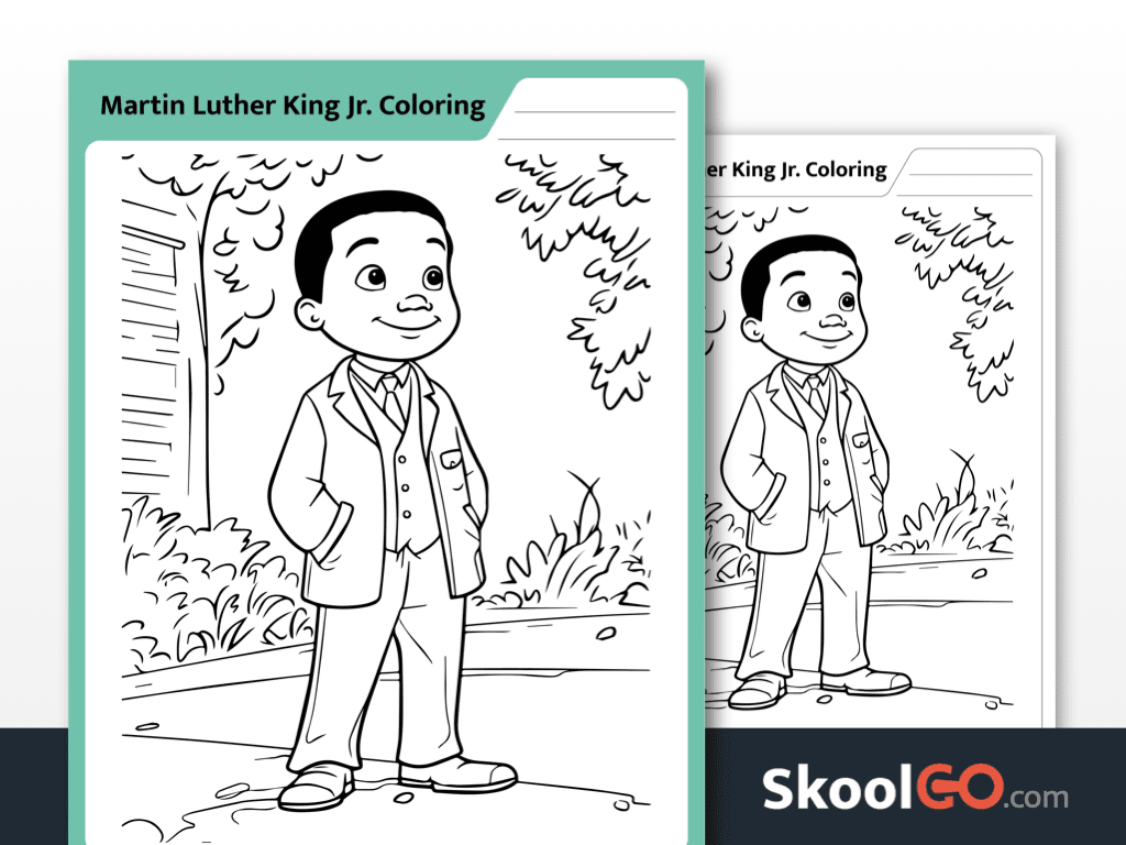 Free Martin Luther King Jr Coloring Page For Kids