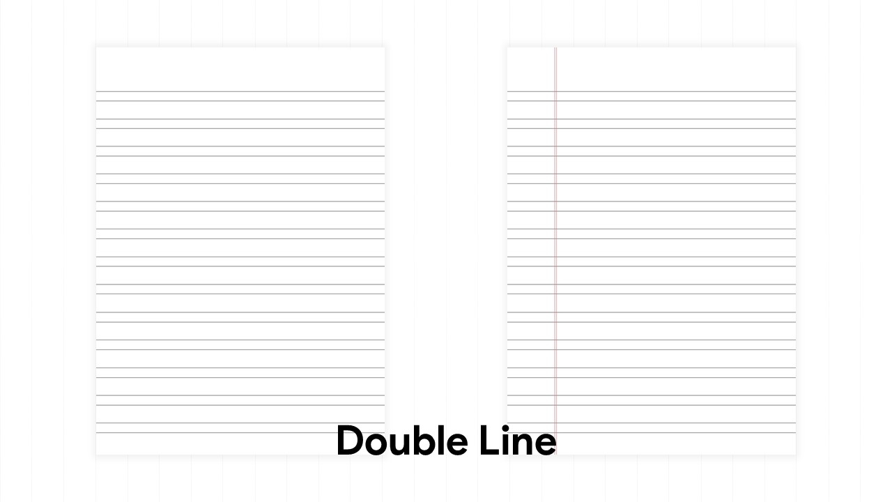 Double Line Paper Printable
