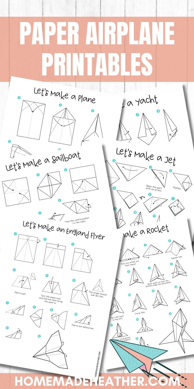 Free Paper Airplane Printables