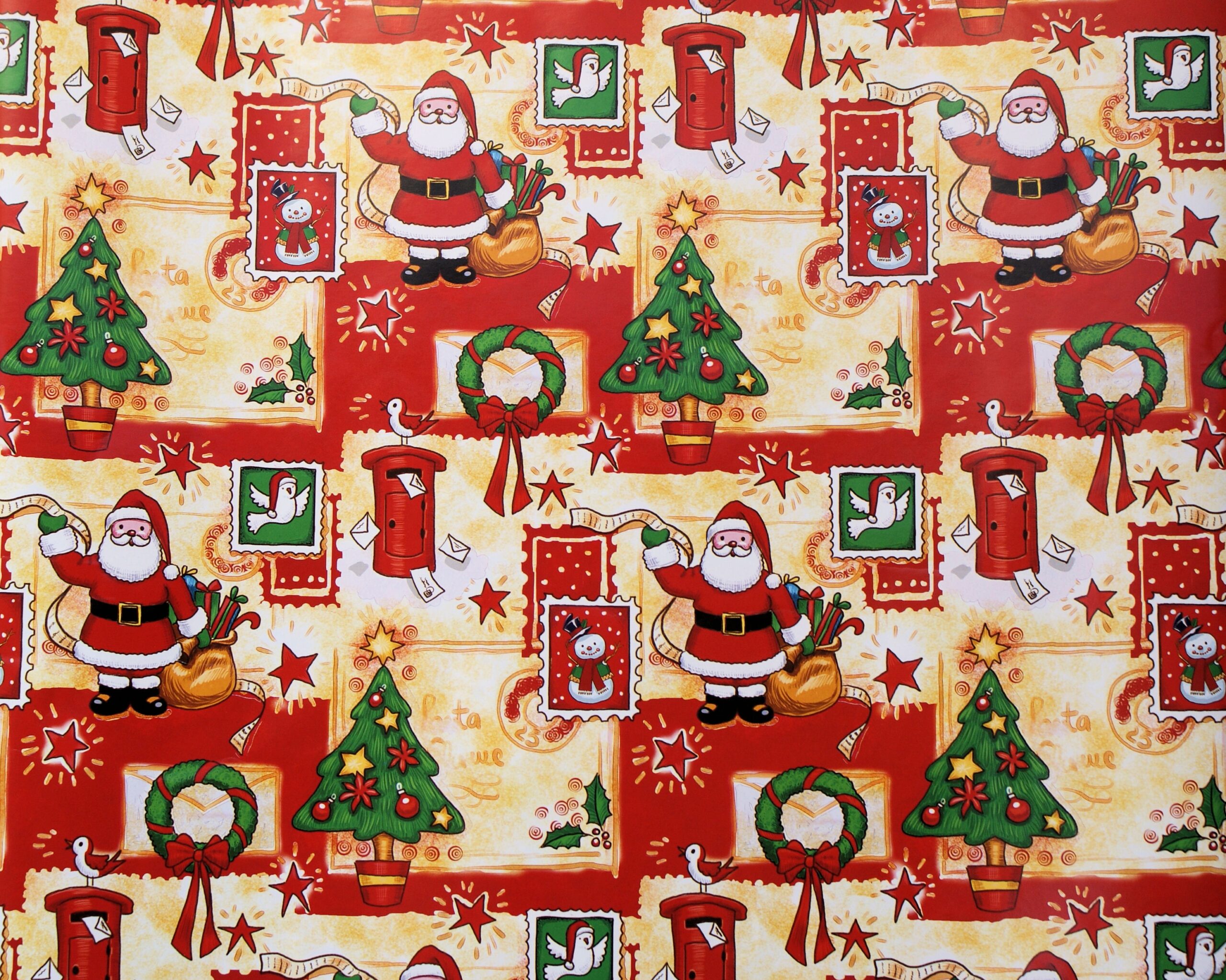 Printable High Resolution Christmas Wrapping Paper