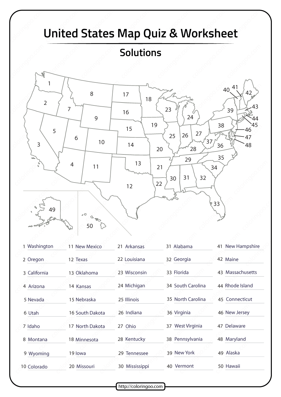Free Printable Blank Map Of The United States Worksheets Worksheets Library