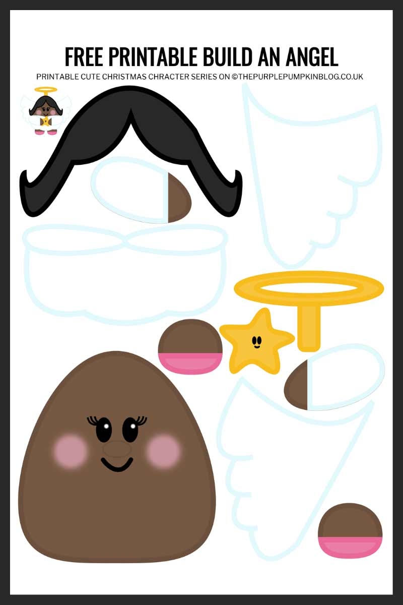 Printable Paper Angel Template