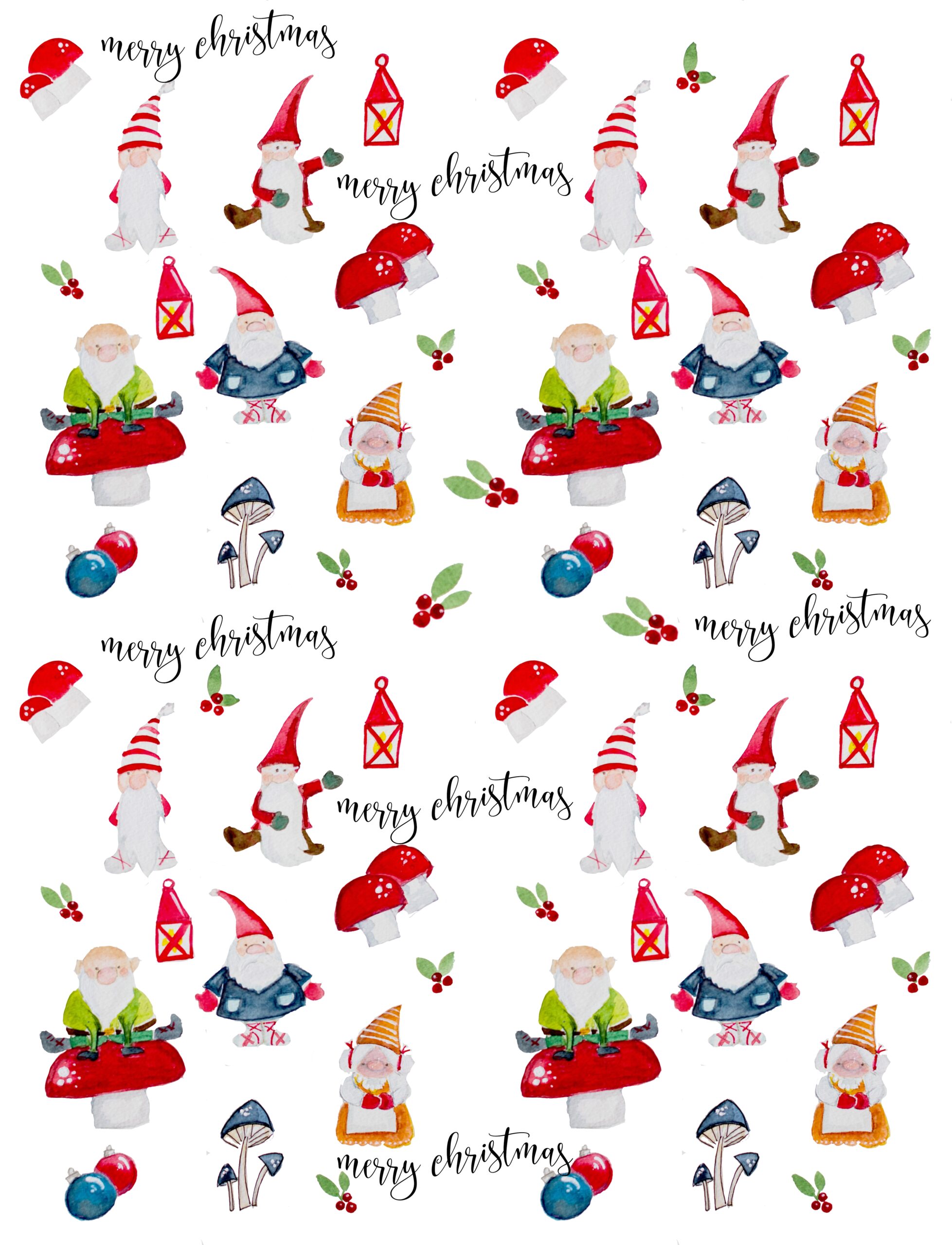 Printable Christmas Paper Free