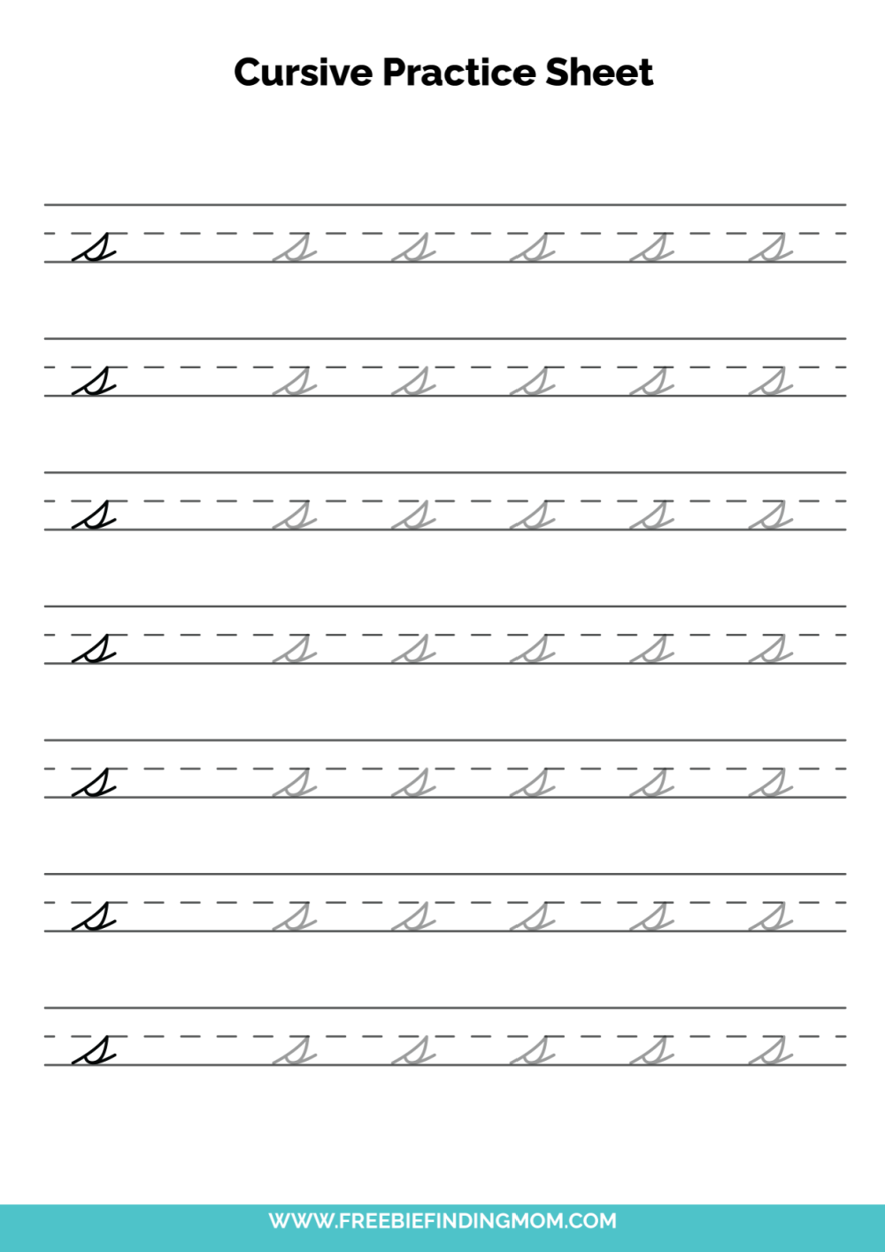 Printable Cursive Worksheet