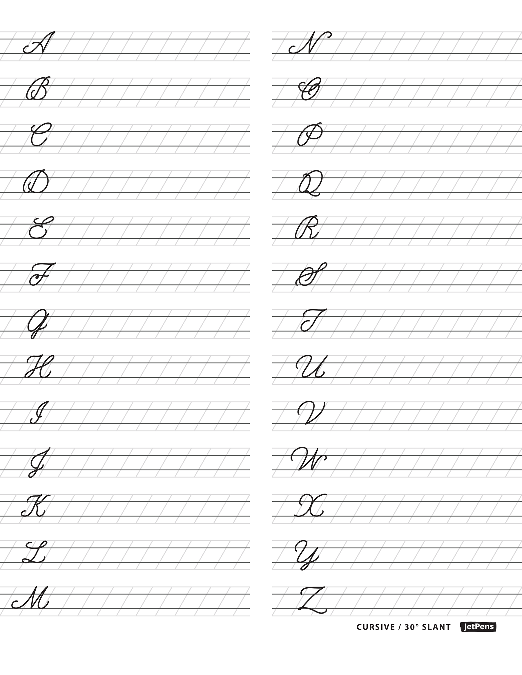 Free Printable Cursive Worksheet