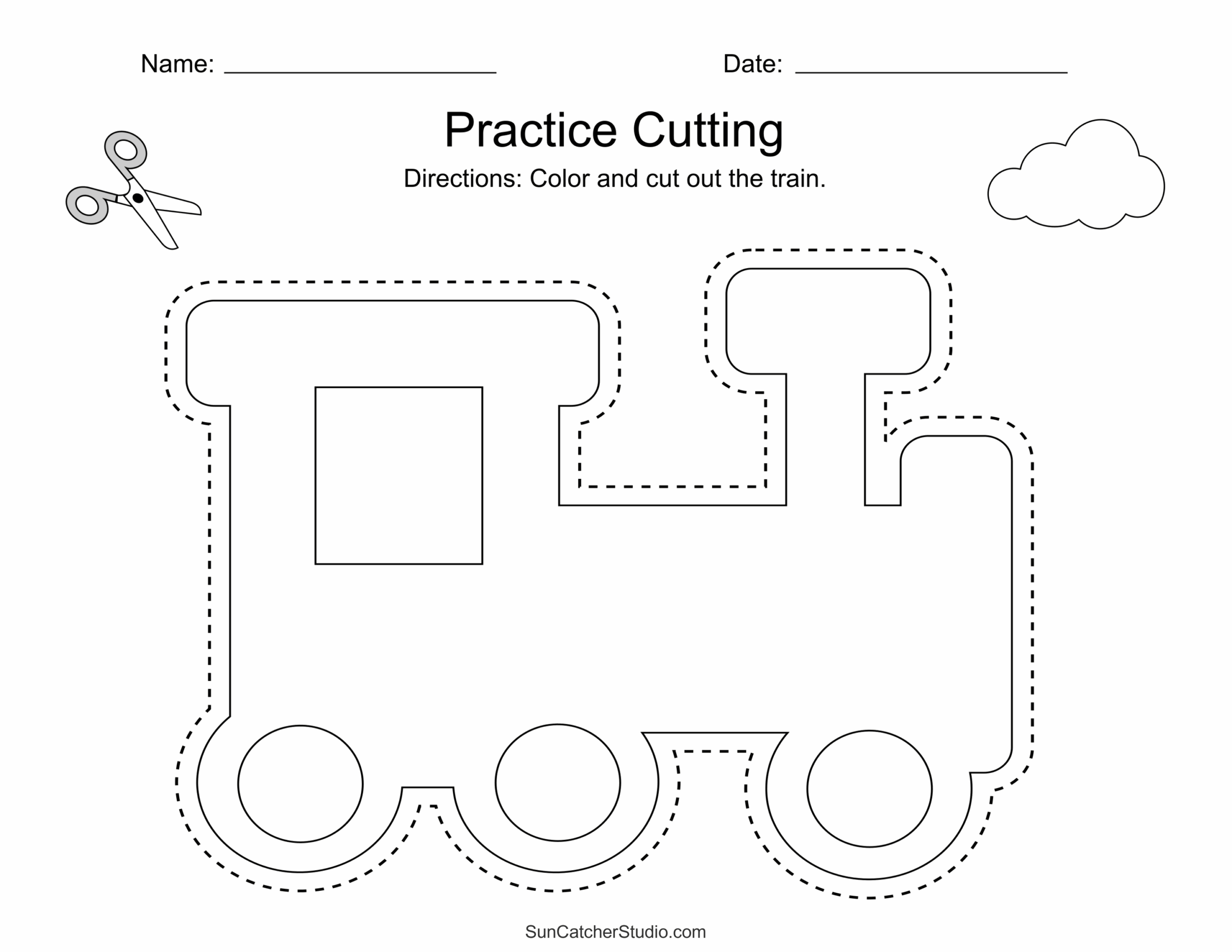 Free Printable Cutting Practice Worksheets Pdf