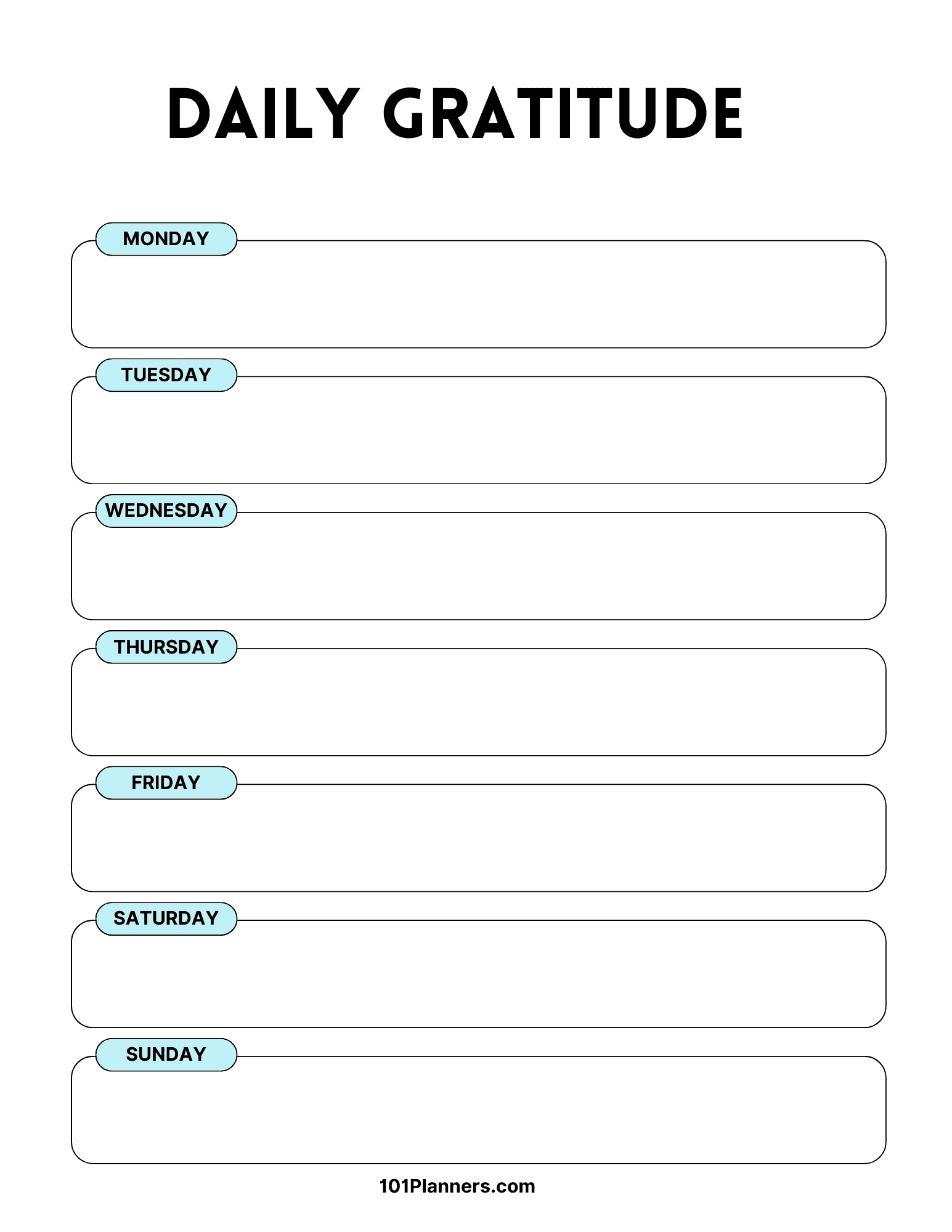 free printable gratitude journal instant download