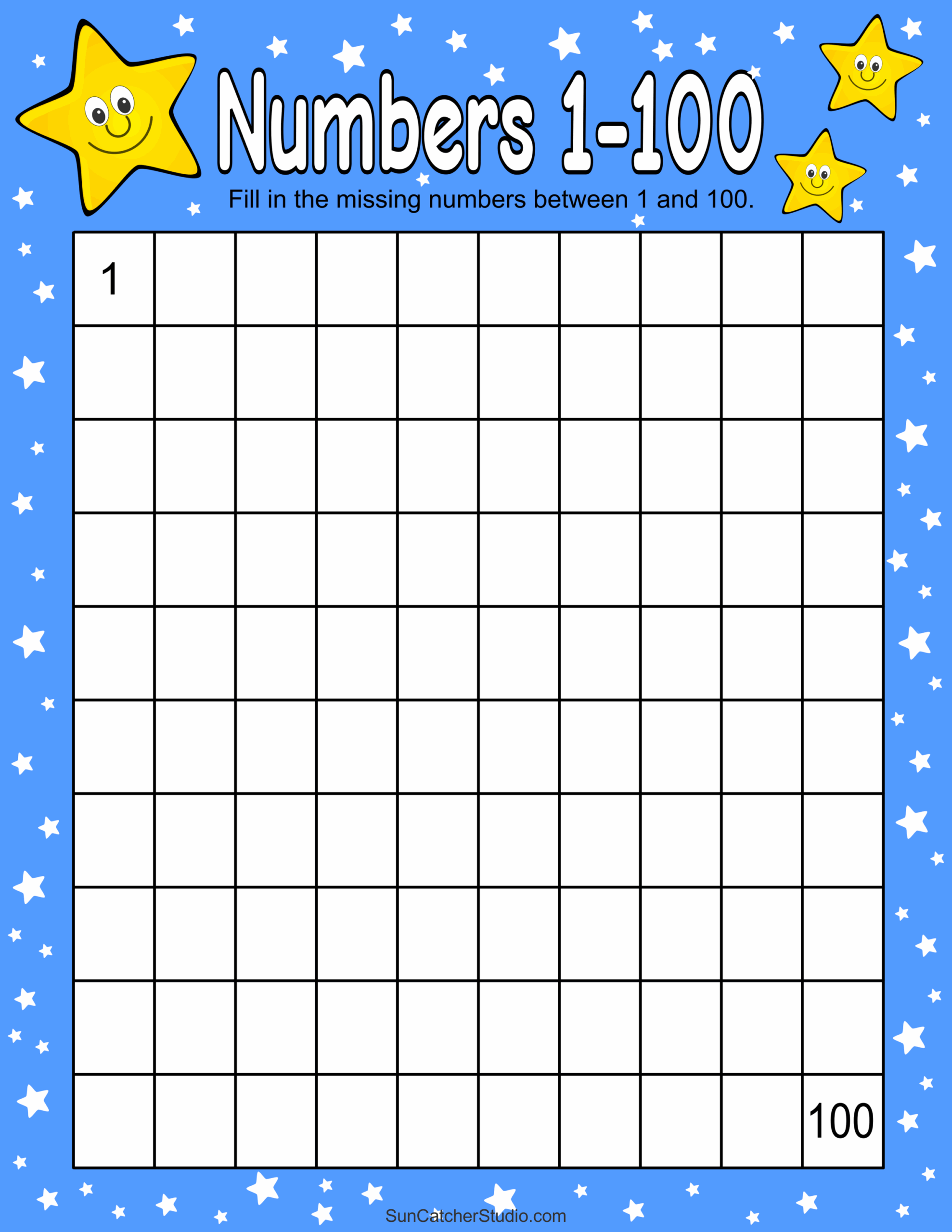 free printable hundreds charts numbers 1 to 100 free printables monograms design tools patterns diy projects