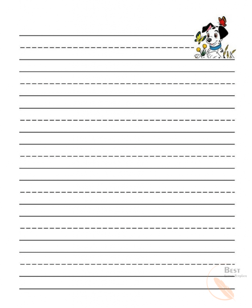 Free Printable Kindergarten Lined Paper