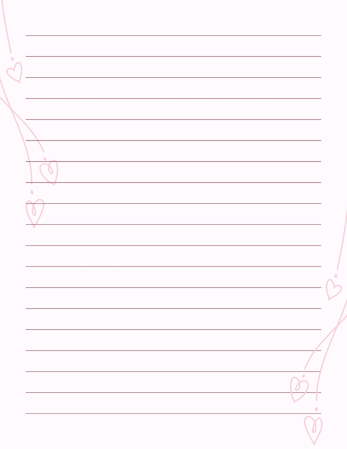Free Printable Lined Paper Templates To Customize Online