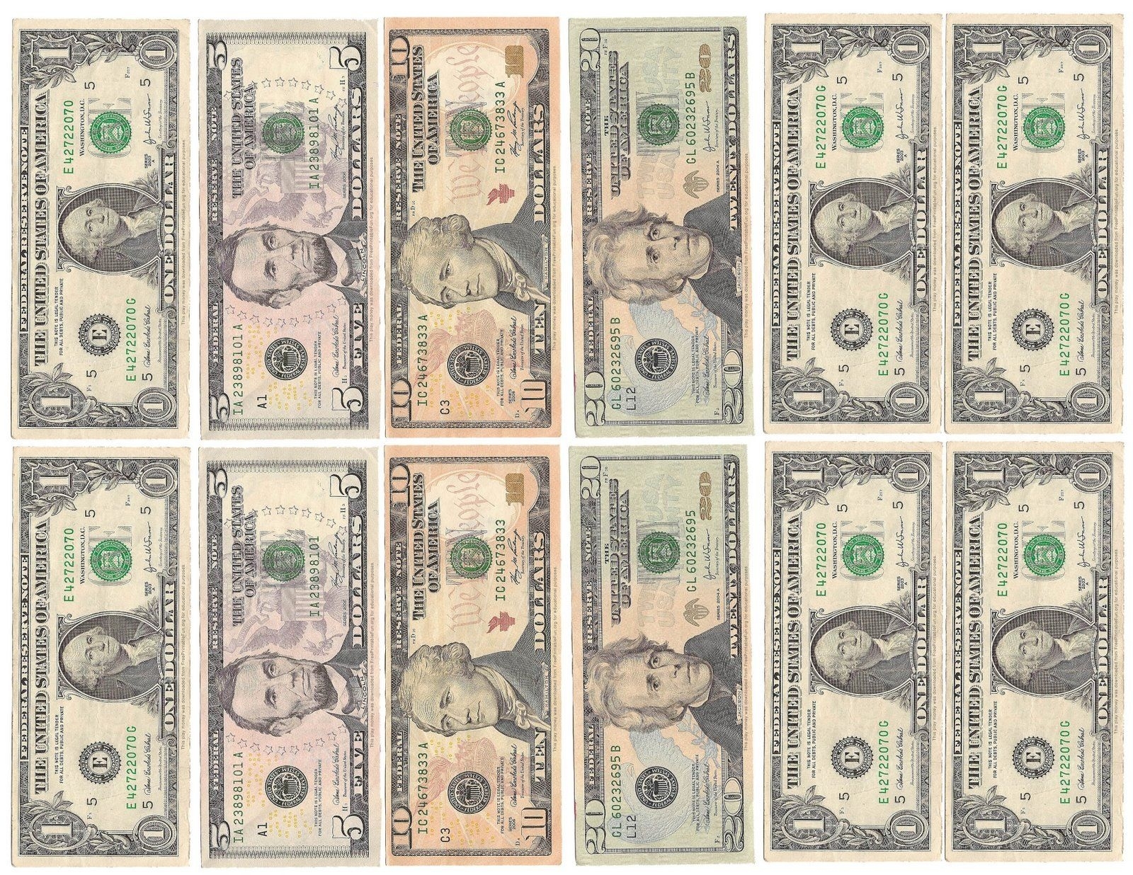 Free Printable Money Printable Party Favors
