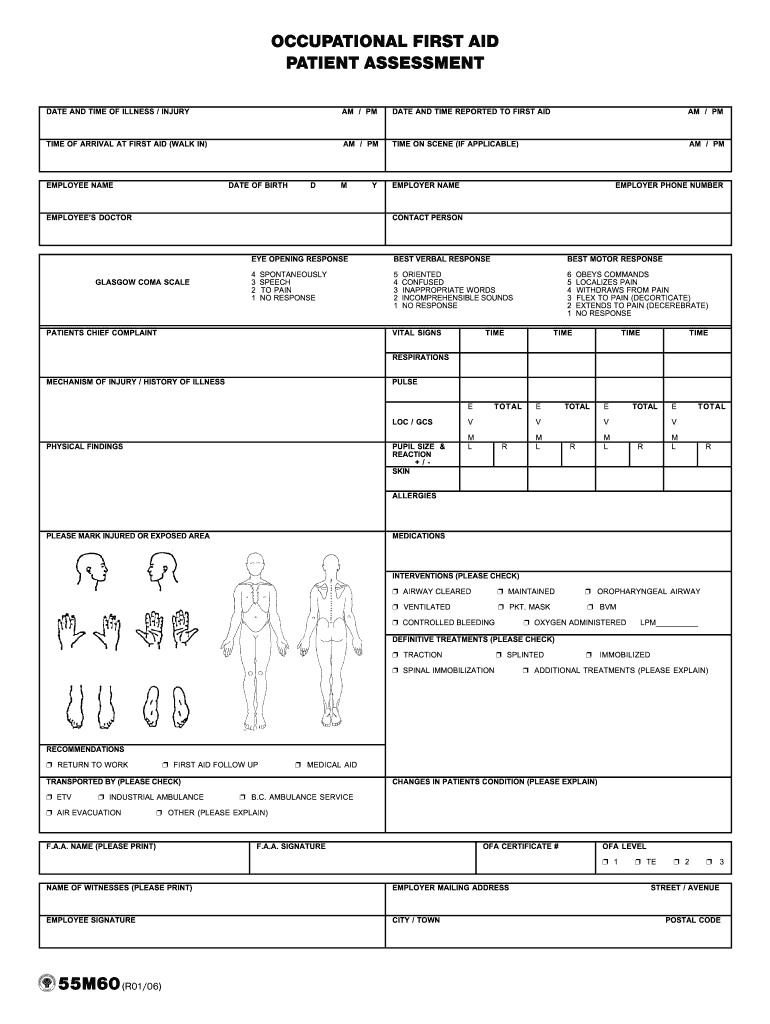 Free Printable Patient Assessment Forms Fill Out Sign Online DocHub