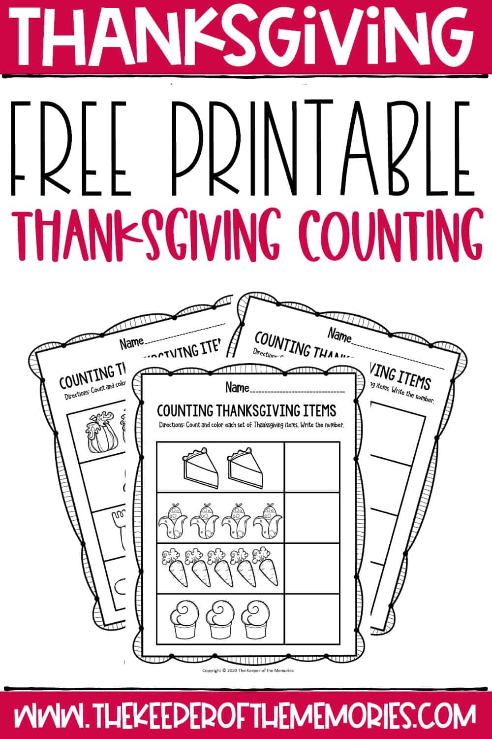 Thanksgiving Math Worksheets Free Printable