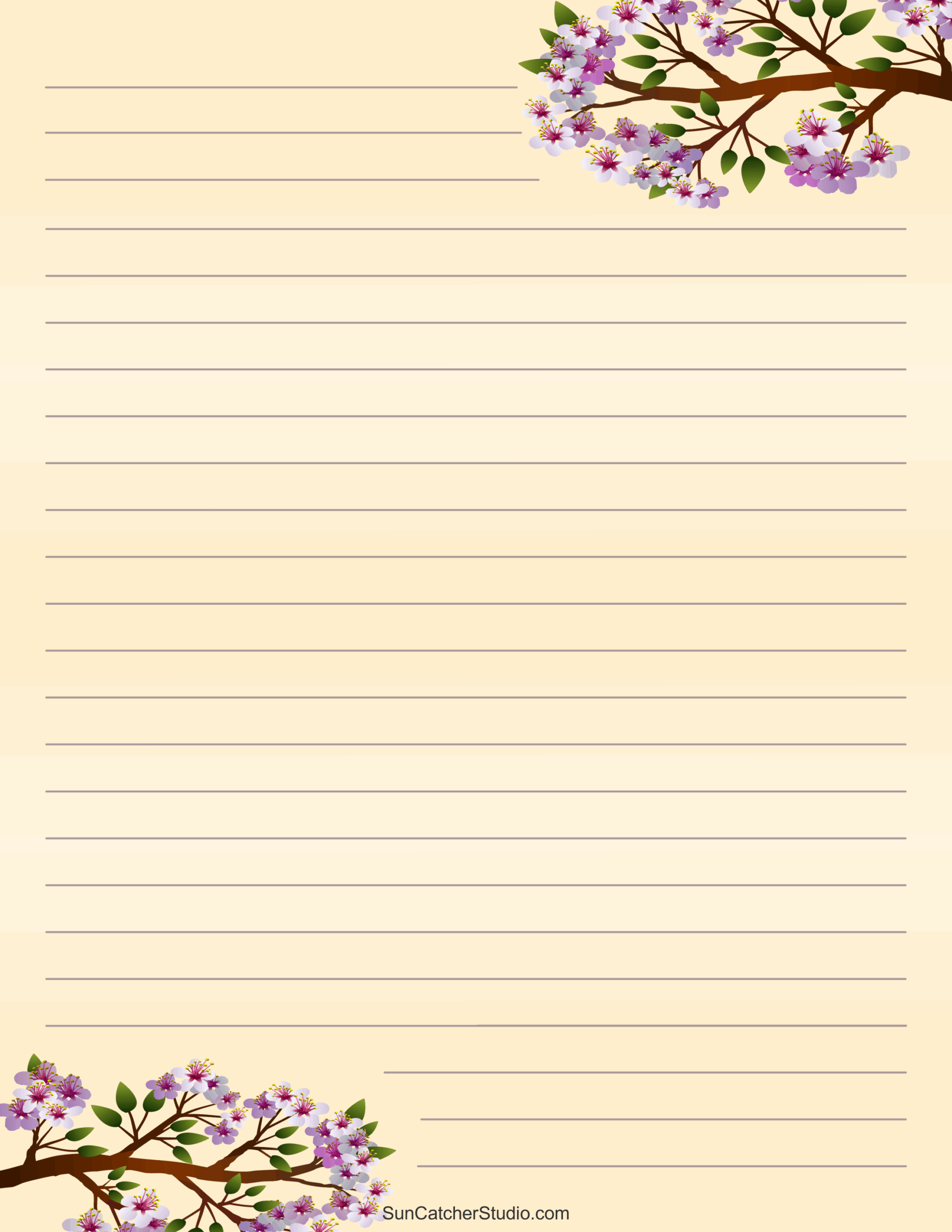 Free Printable Stationery And Lined Letter Writing Paper Free Printables Monograms Design Tools Patterns DIY Projects