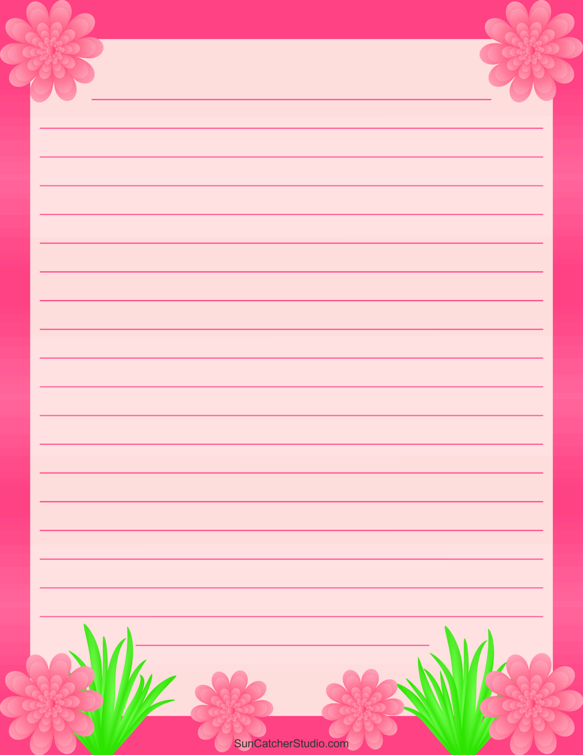 Free Printable Stationery And Lined Letter Writing Paper Free Printables Monograms Design Tools Patterns DIY Projects