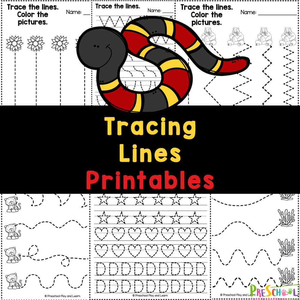 Free Printable Tracing Worksheets For Preschool