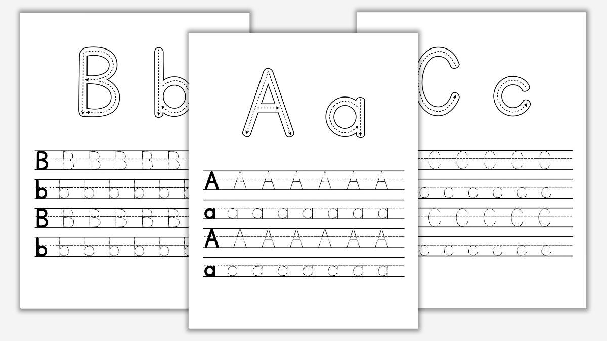 Alphabet Free Printable Worksheets