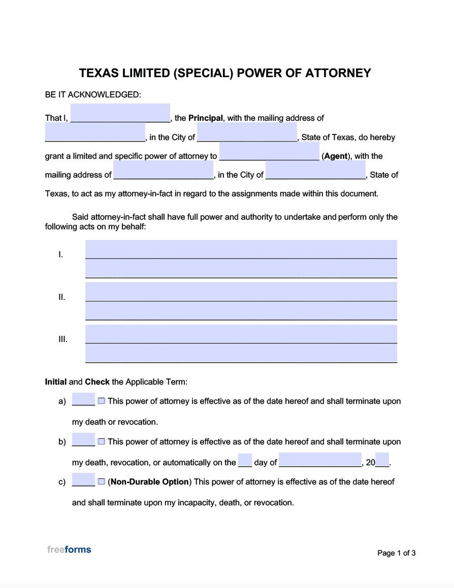 Poa Forms Printable