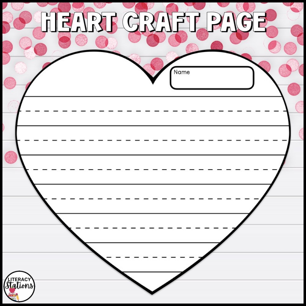 Free Valentines Writing Paper Literacy Stations Worksheets Library
