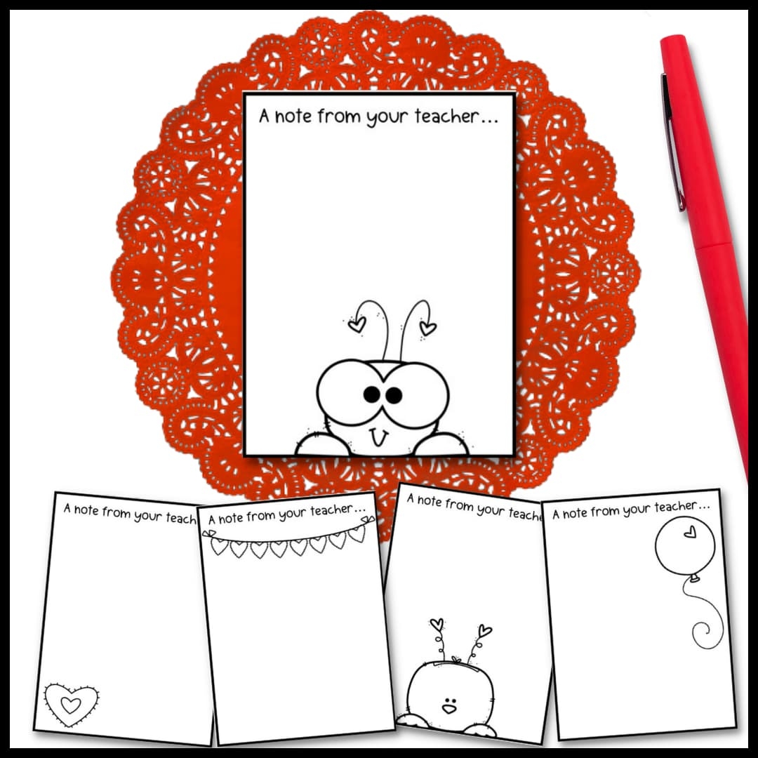 Free Valentines Writing Paper Literacy Stations