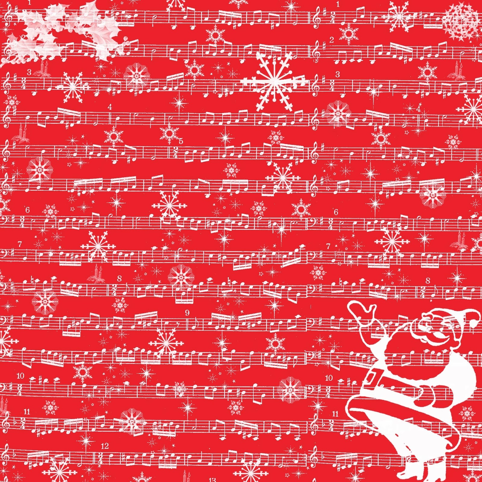 FREE ViNTaGE DiGiTaL STaMPS Free Digital Scrapbook Paper Christmas Sheet Music