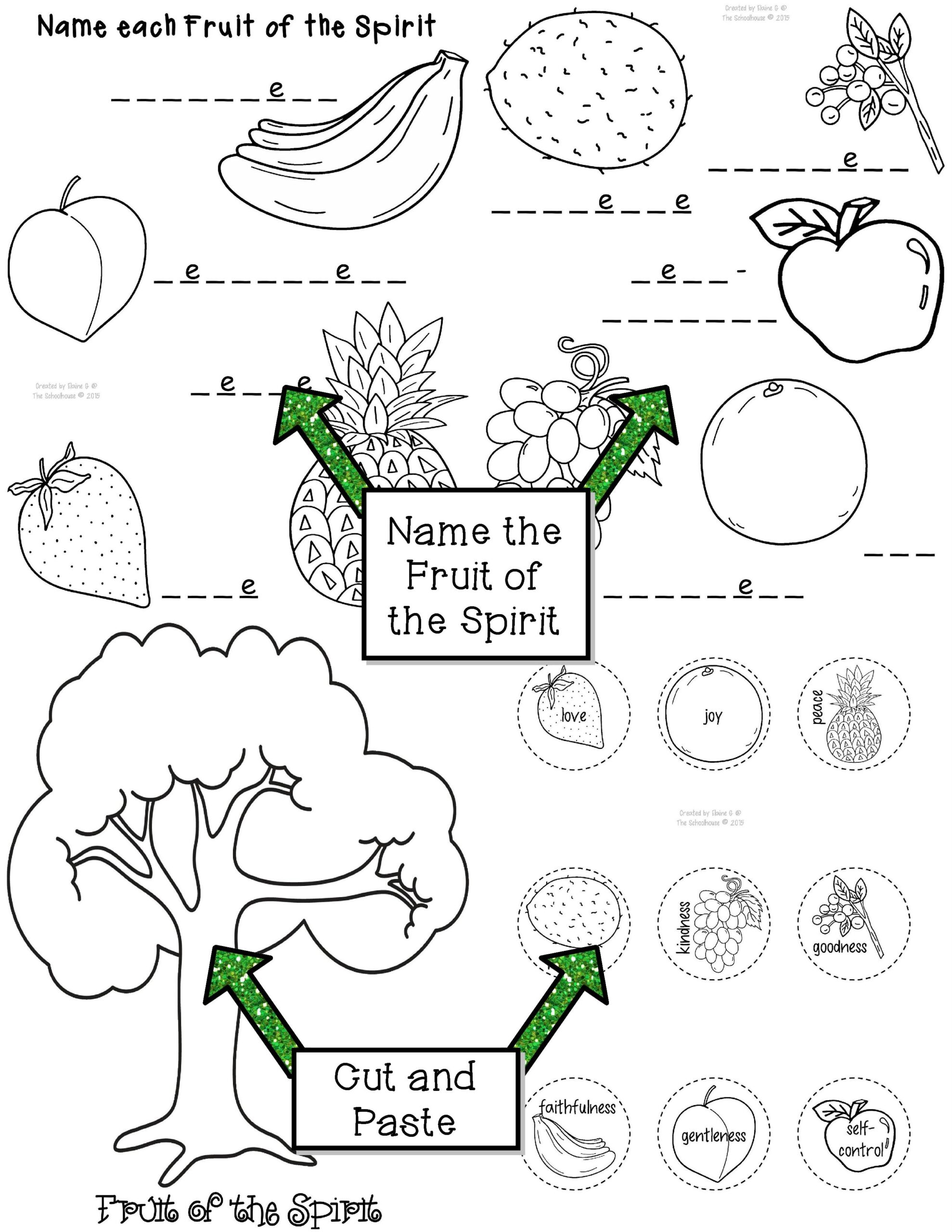 Fruit Of The Spirit Activity Pack Classful