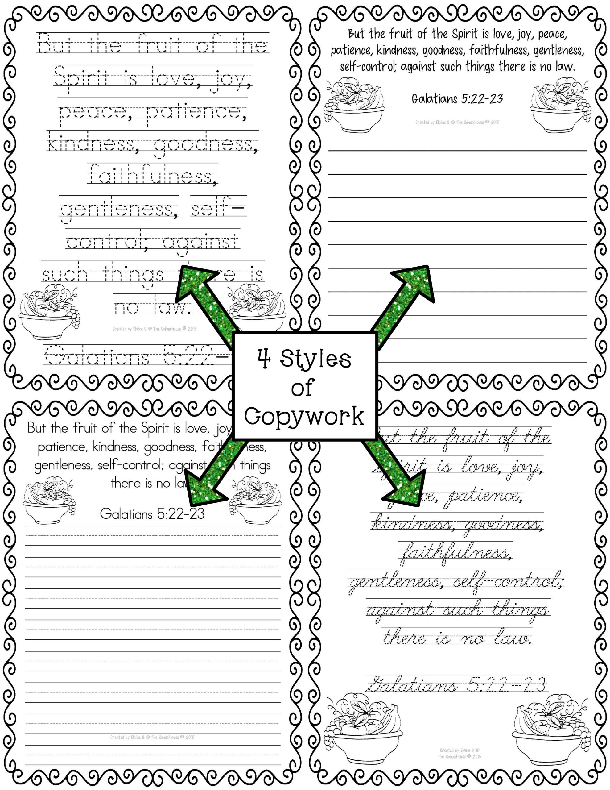 Fruit Of The Spirit Activity Pack Classful