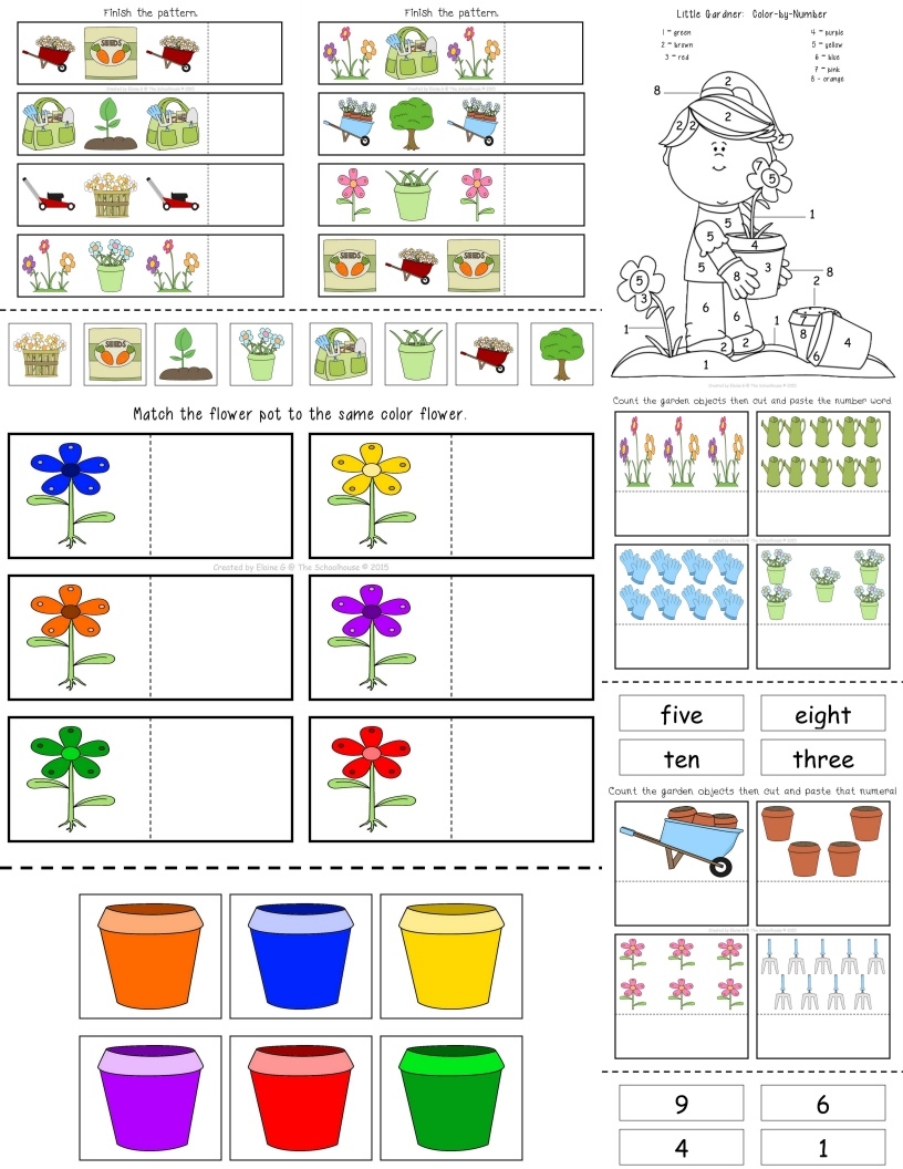 garden worksheets activity pack made by teachers