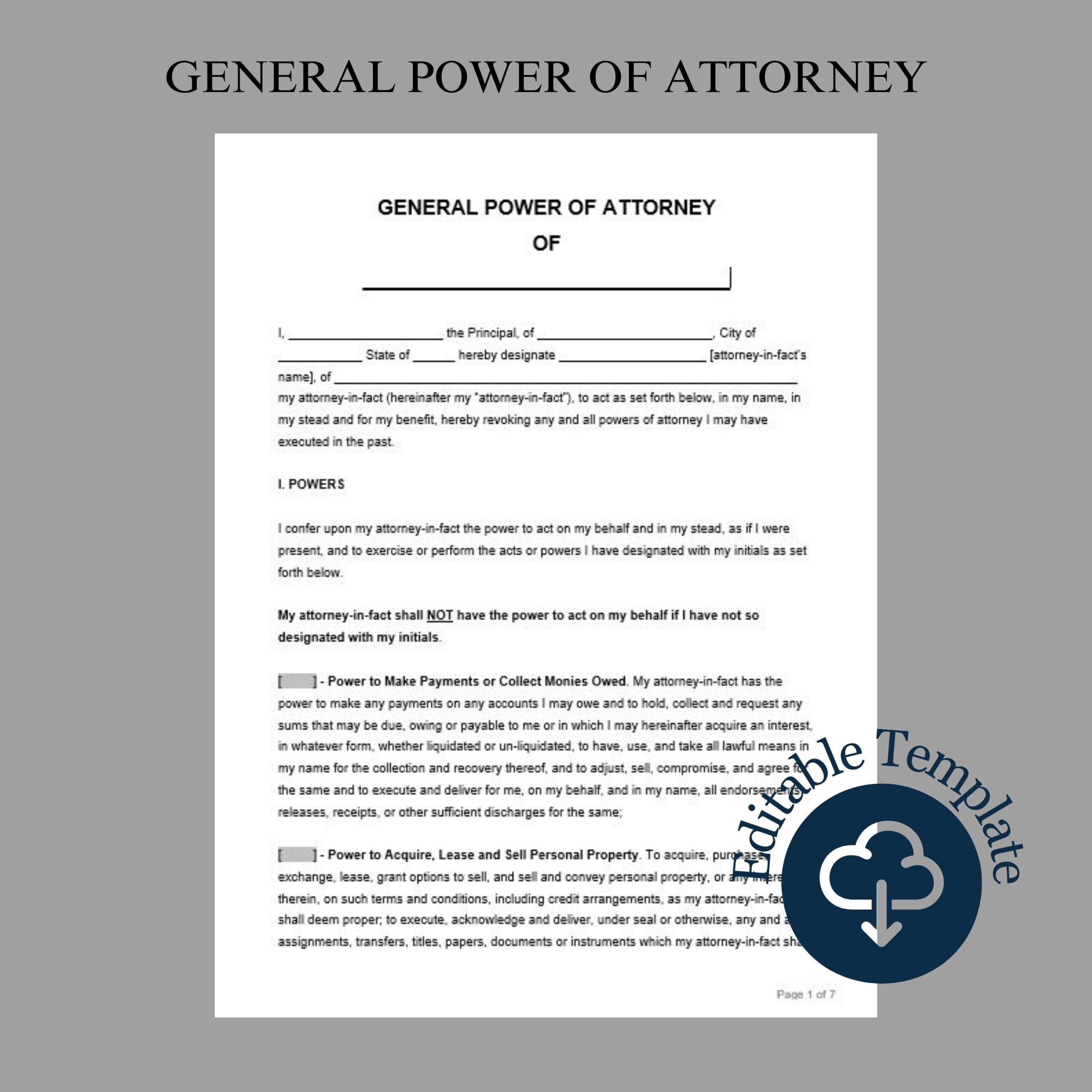 Printable Poa Forms