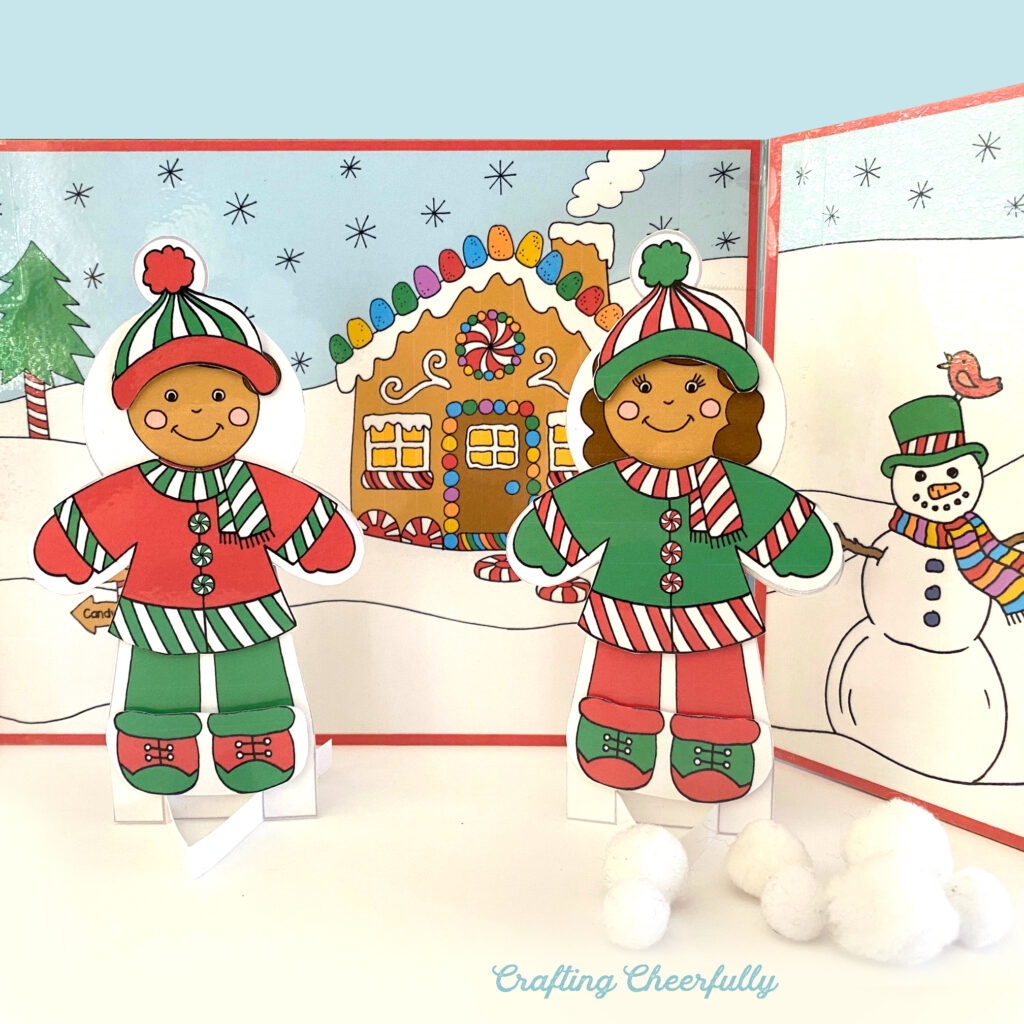 Gingerbread Kid Paper Dolls Printables For Pretend Play Crafting Cheerfully