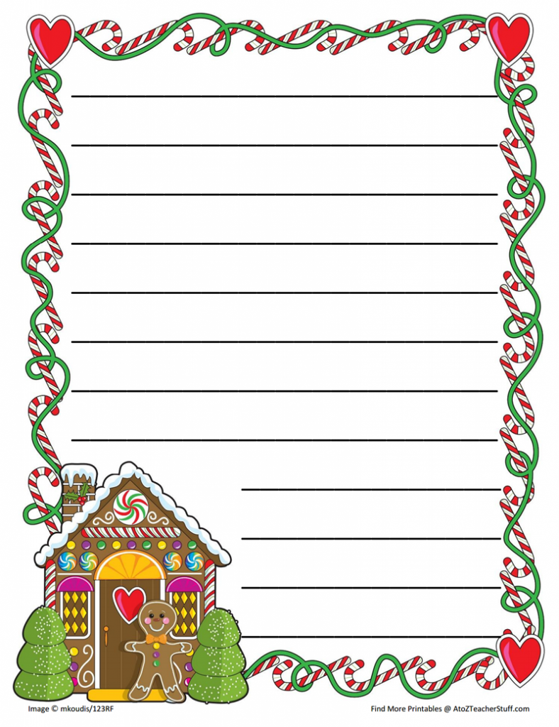 Decorative Printable Lined Paper With Border