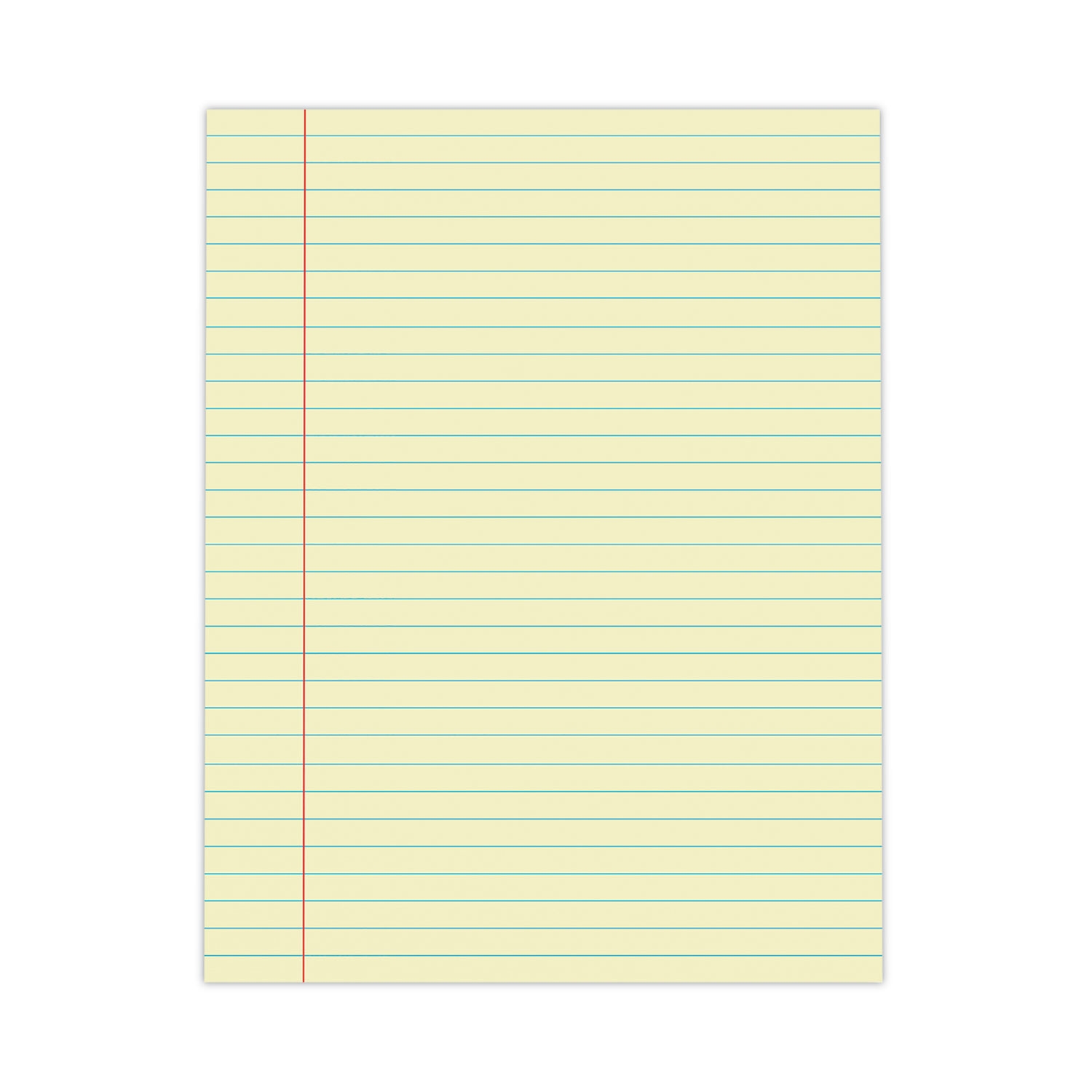 Glue Top Pads Wide Legal Rule 50 Canary Yellow 8 5 X 11 Sheets Dozen Mastersupplyonline