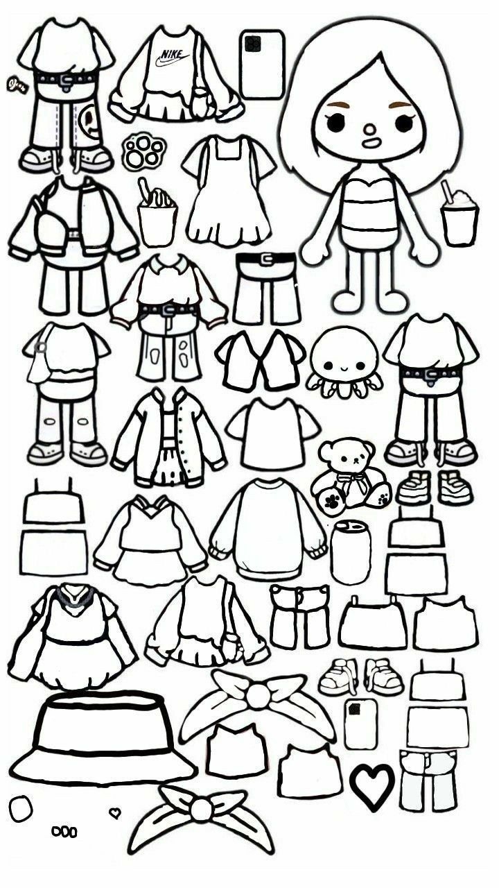 Google Dibujo De Mu ecos Paper Doll Imprimir Sobres