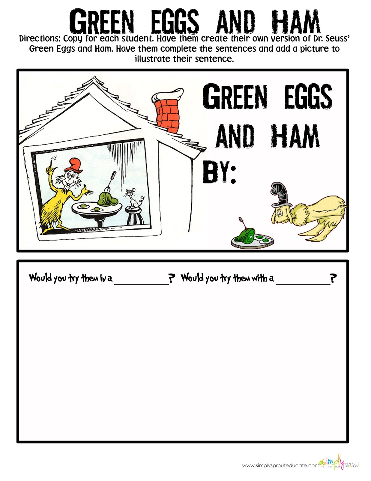 Free Printable Green Eggs And Ham Worksheets