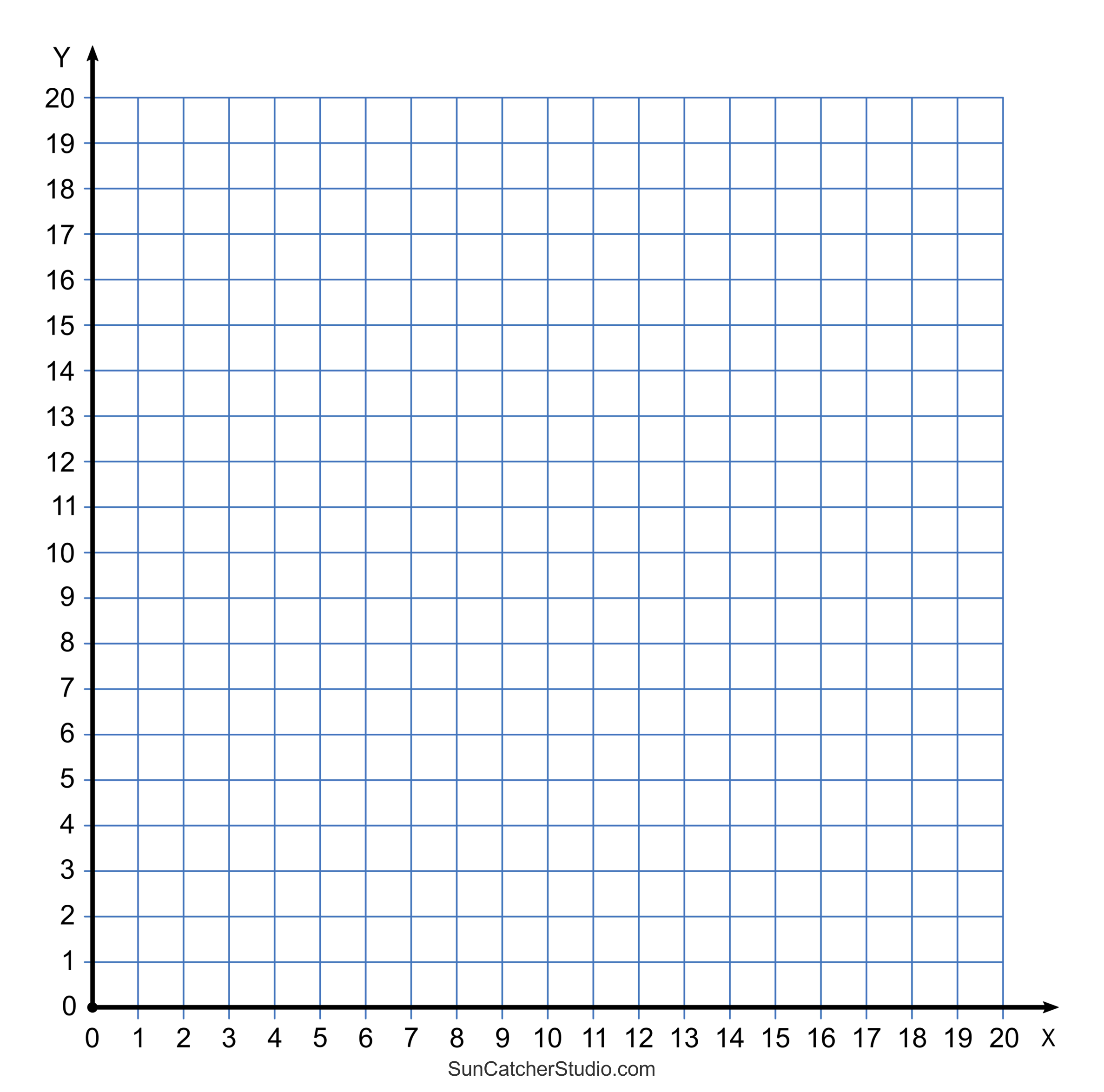 Grid Paper Printable 4 Quadrant Coordinate Graph Paper Templates Free Printables Monograms Design Tools Patterns DIY Projects