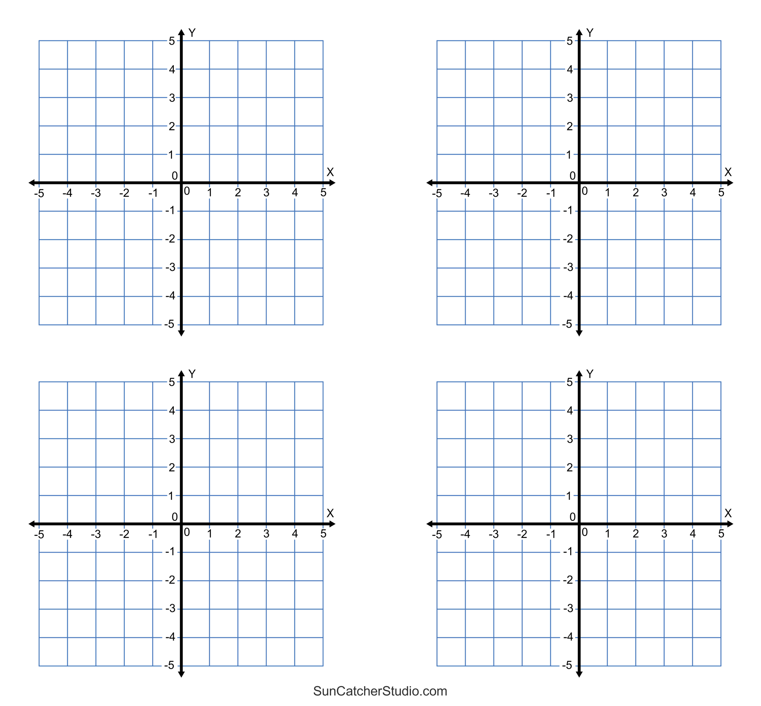 Printable Coordinate Graph Paper