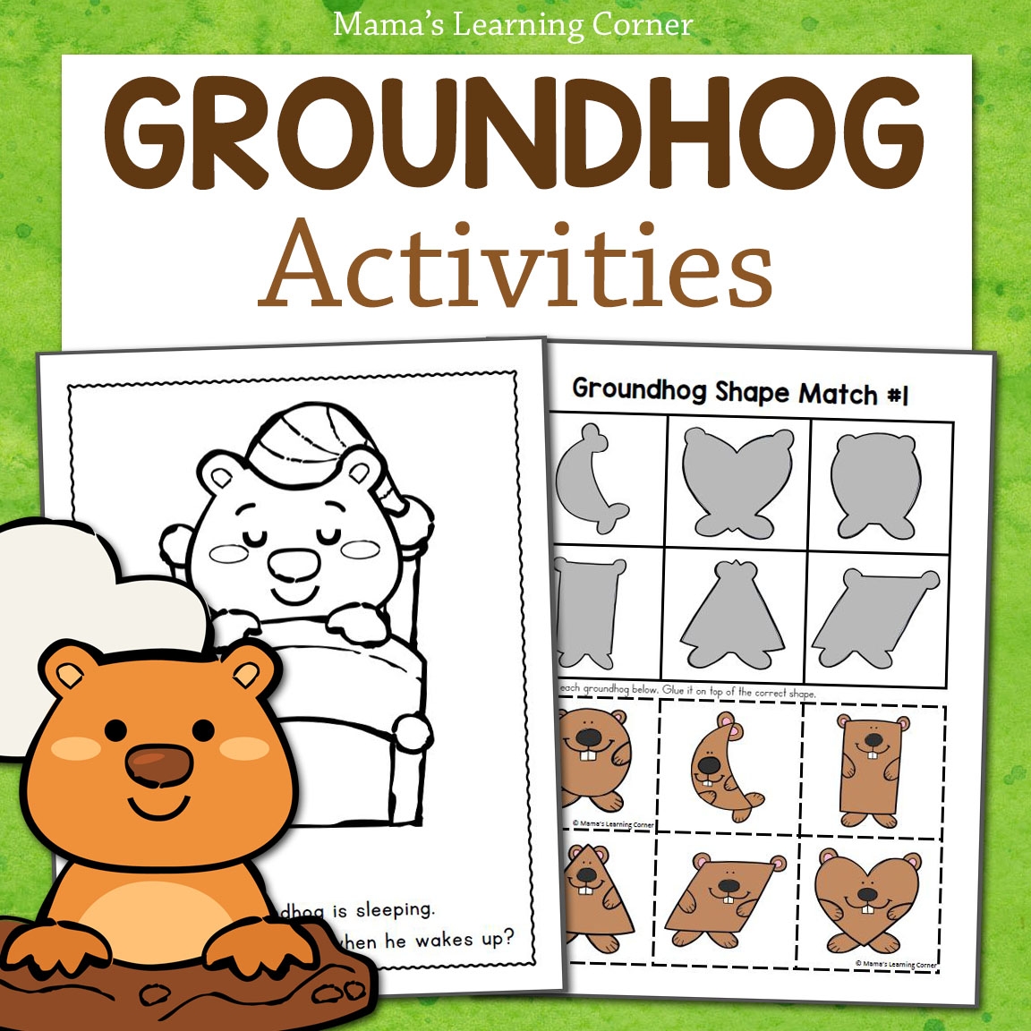Groundhog Day Worksheets And Activities Mamas Learning Corner