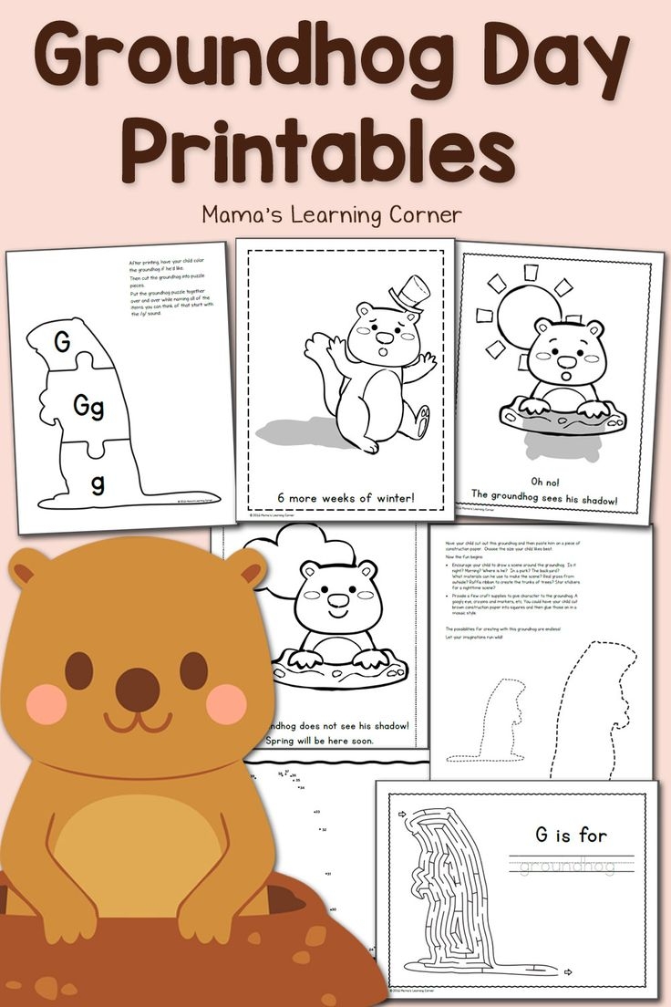 Free Printable Groundhog Day Worksheets