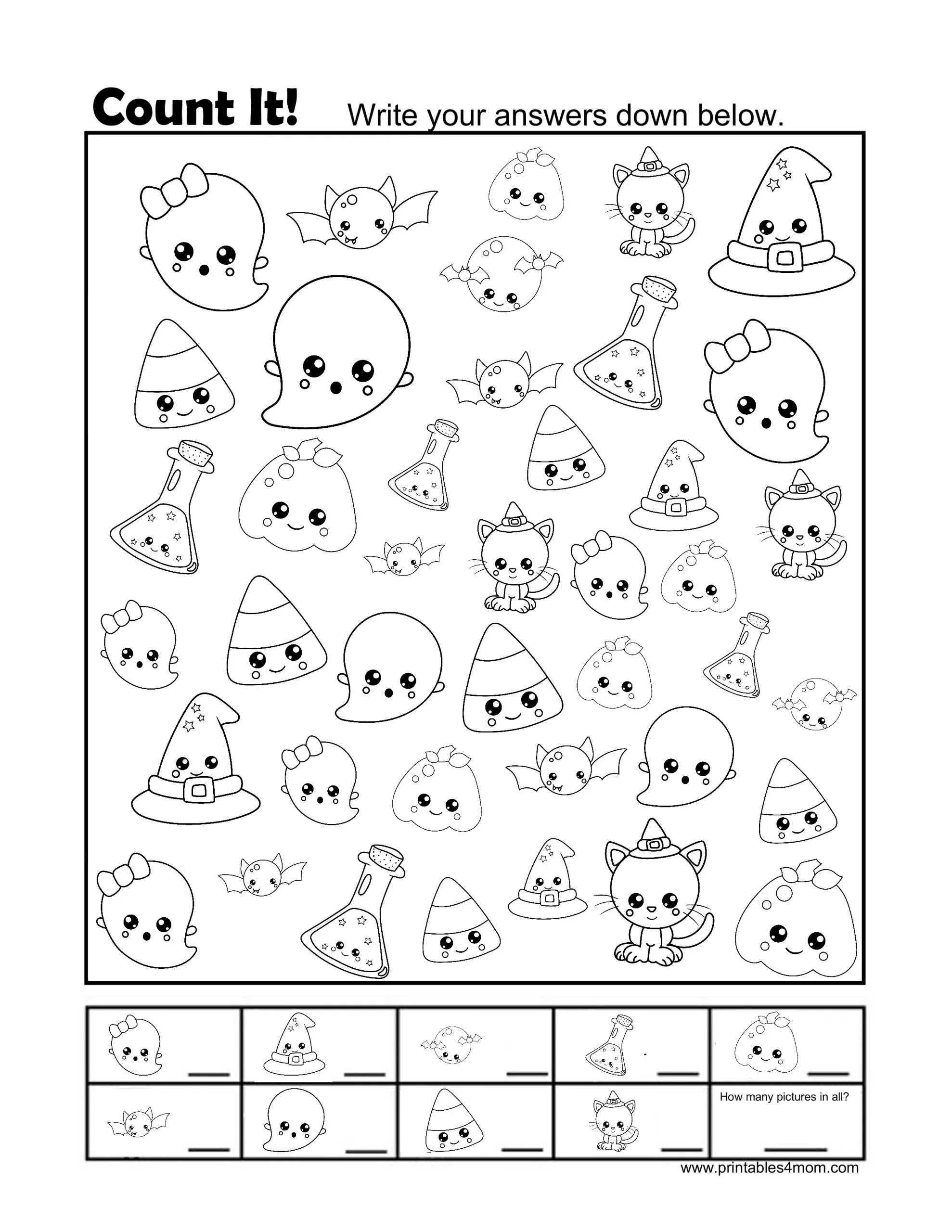 Halloween Worksheets Printable