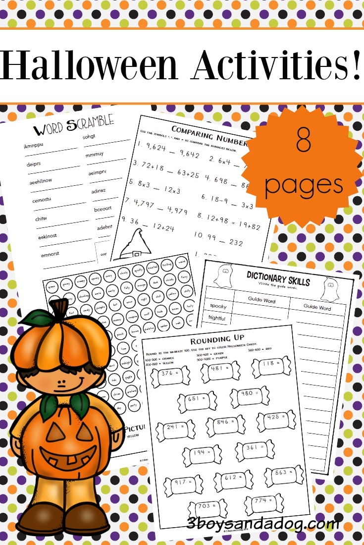 Halloween Worksheets Printables