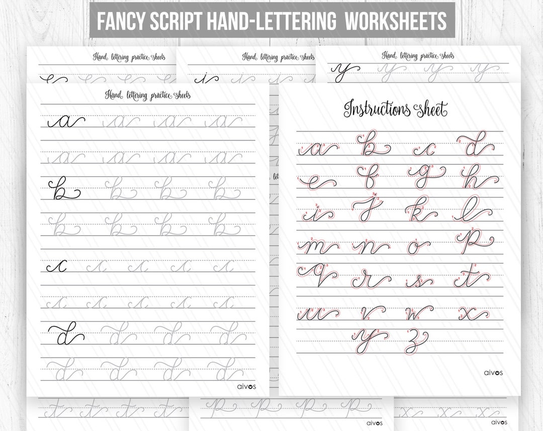 Lettering Worksheets Printable