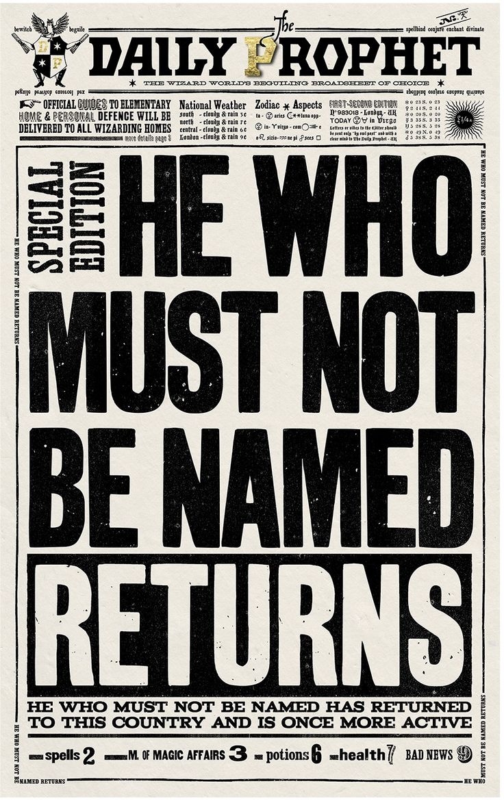Harry Potter Daily Prophet Printable Bing