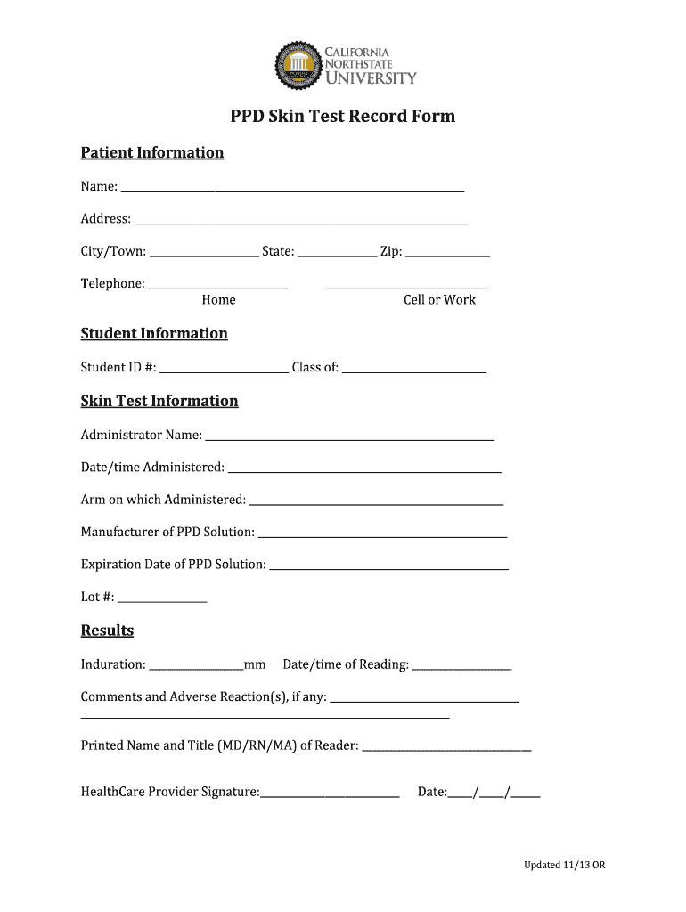 Printable Cvs Minute Clinic Tb Test Form