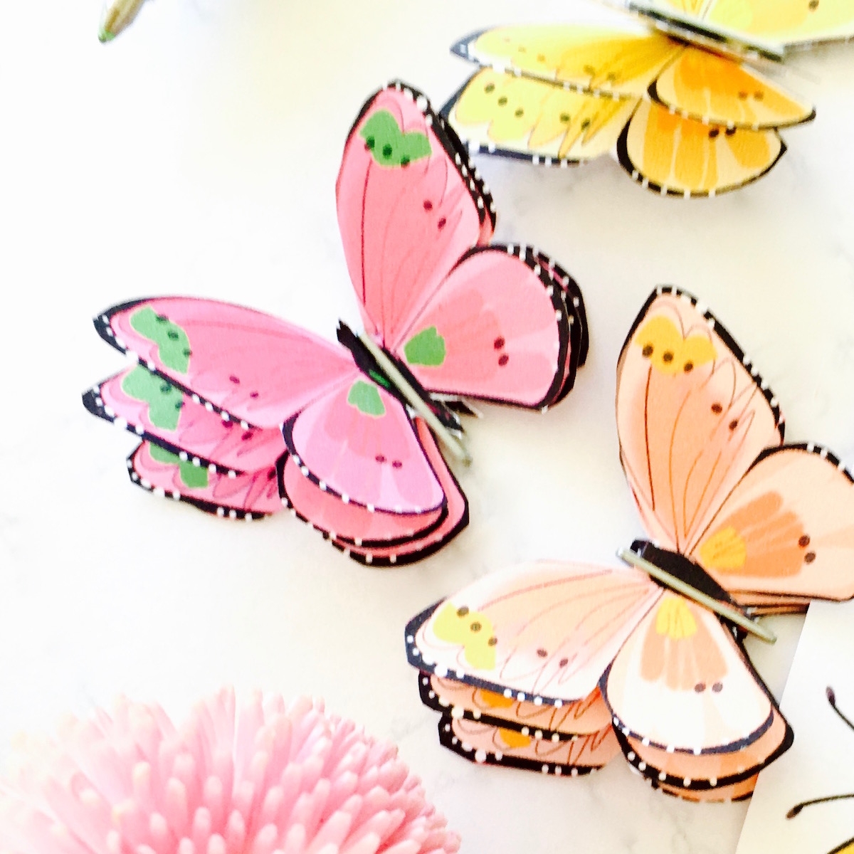 Printable Paper Butterfly Cutting