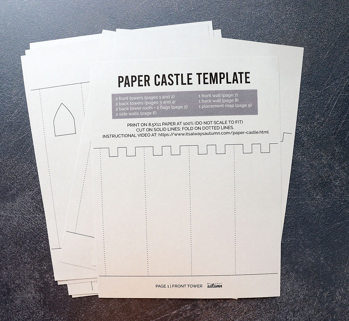 How To Make A Paper Or Cardboard Castle It s Always Autumn