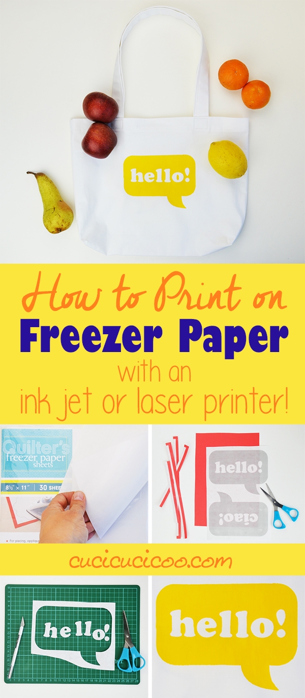 How To Print On Freezer Paper With A Laser Or Inkjet Printer Cucicucicoo